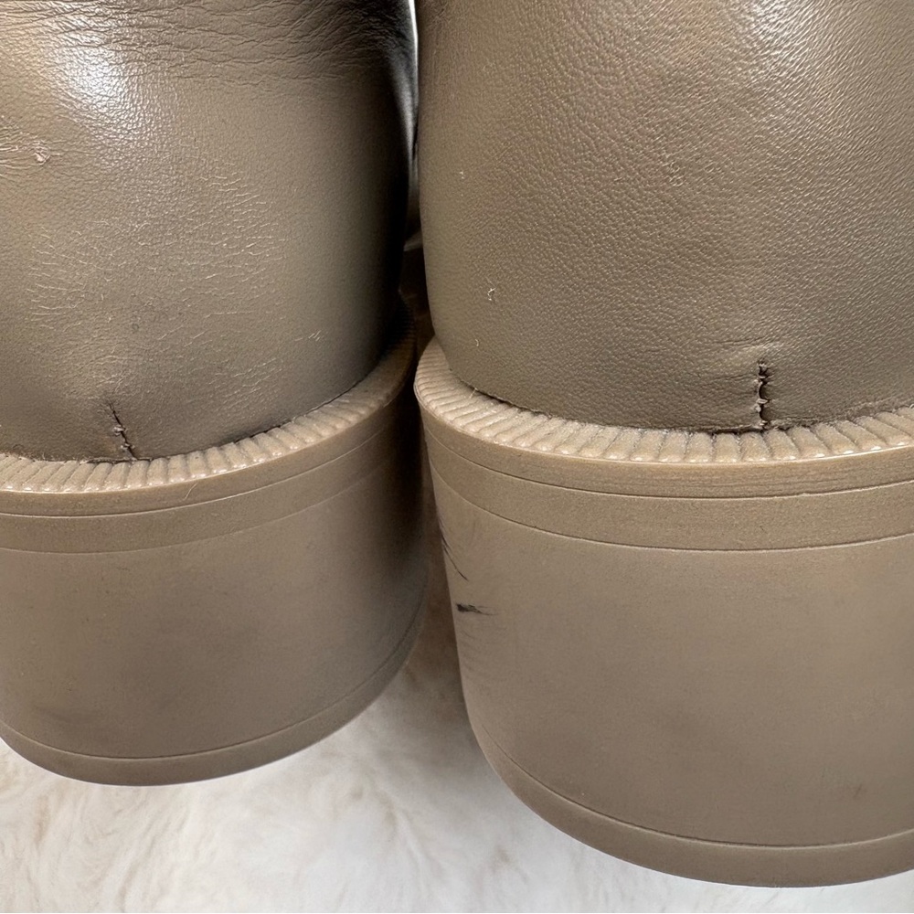 Zara high leather Boots. Taupe. Size 41. - Picture 3 of 16